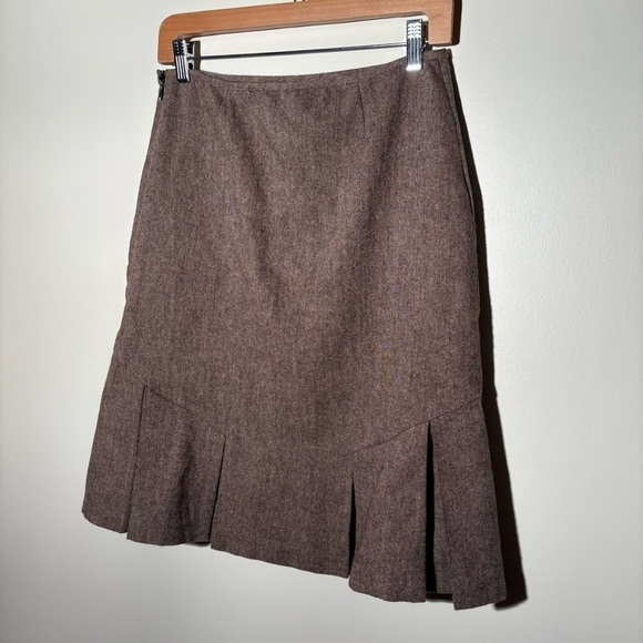 George ME Wool Blend Pleated Skirt - Picture 3 of 6